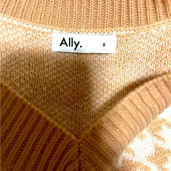 Check Knit Top Sleeveless Oversized V-Neck - Picture 7 of 7